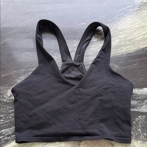 ALO Yoga Charcoal Sports Bra